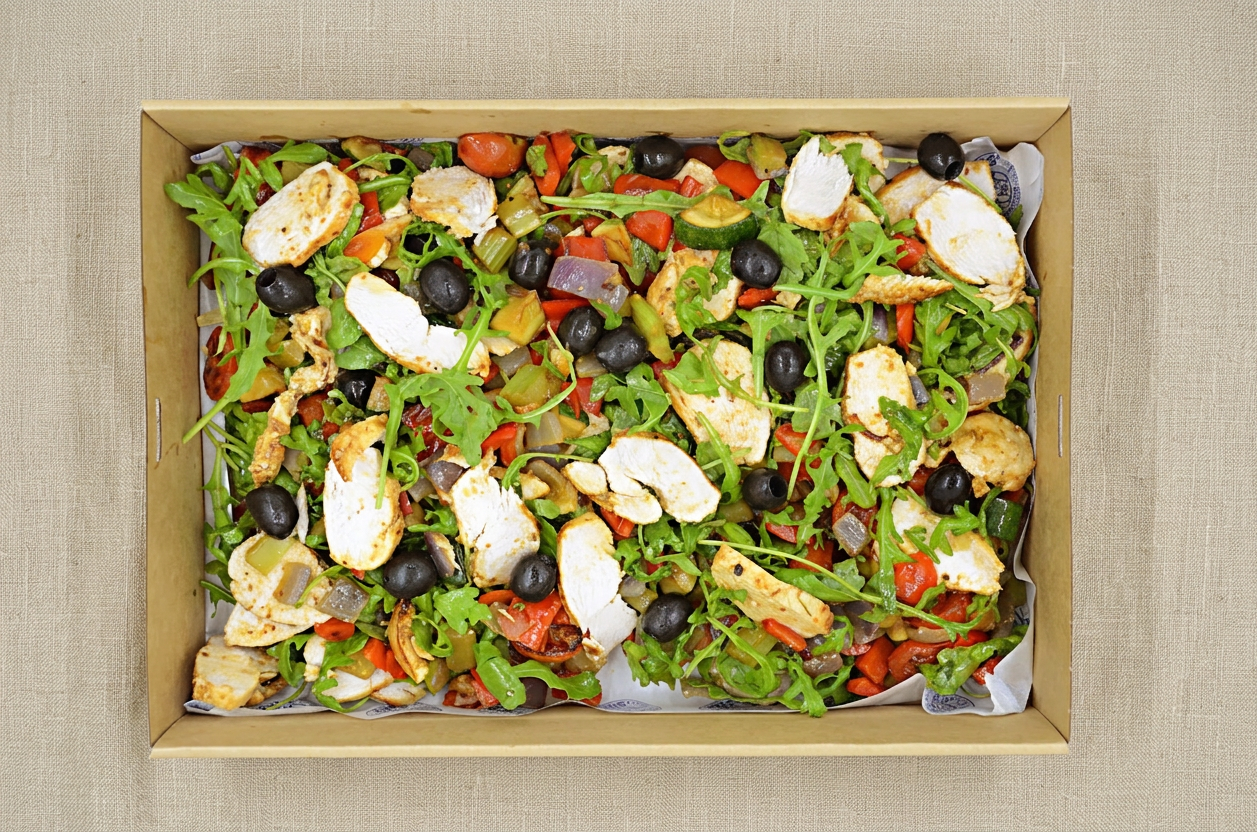 Greek-style chicken salad